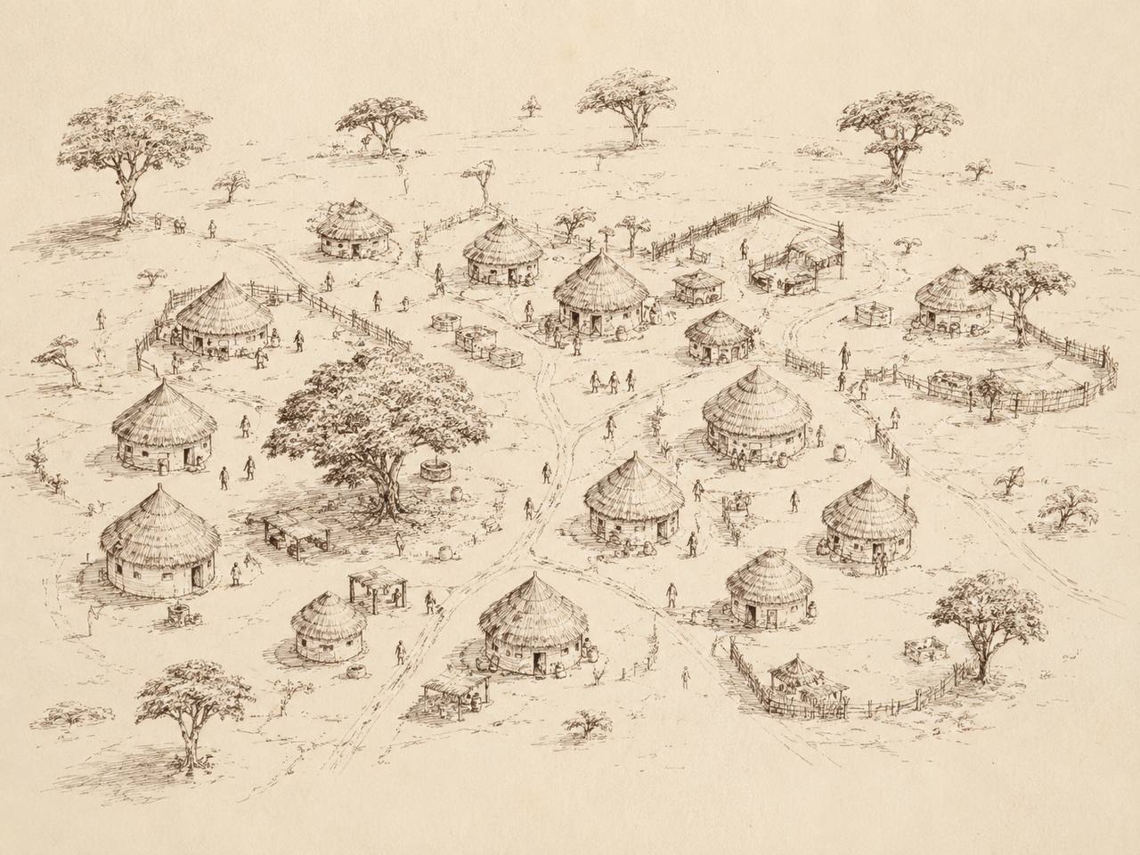 Village avant les interventions